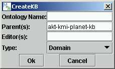 creating a new Kb from a server