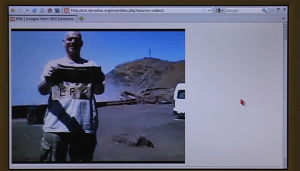 Screensnap image of flag video at 320 x 240 pixels and 5 frames per second (Video - 3.6MB)