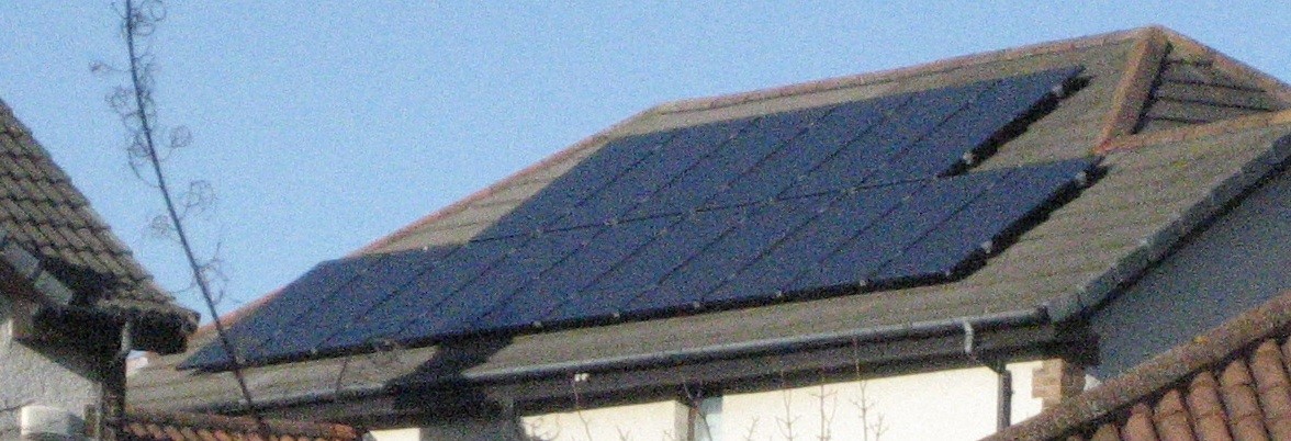Photo: Domestic solar PV array